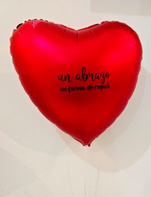 Globo metalizado con helio personalizado